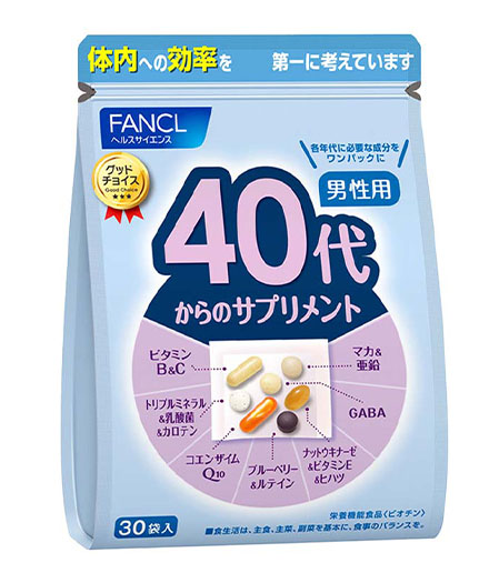 Fancl vitamins for men 40+ 1