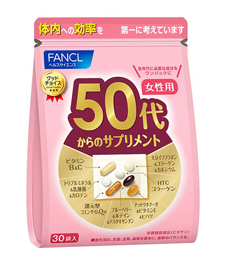 Fancl vitamins for women 50+