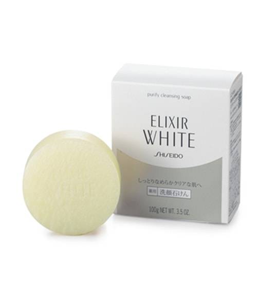 Очищающее мыло Shiseido Elixir White Cleansing Soap 2